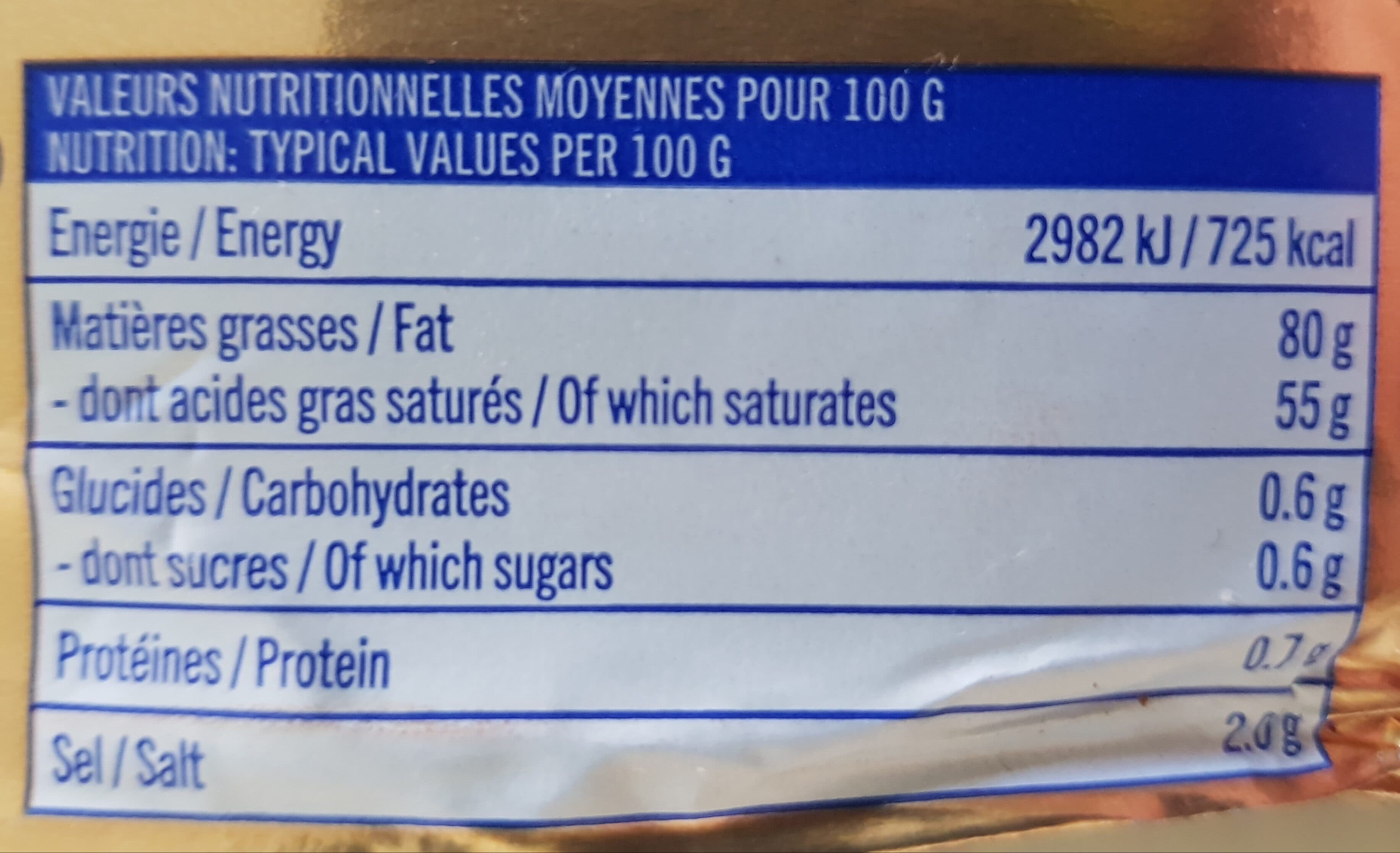 Florimont beurre demi sel packshot
