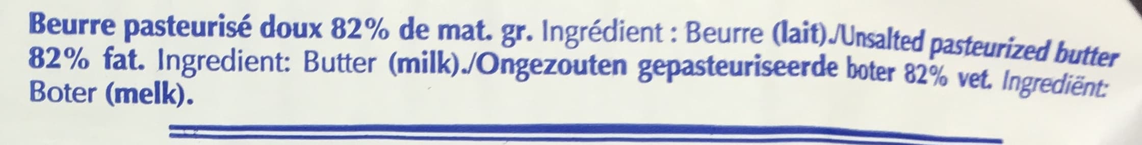 Florimont Beurre doux pasteurisé packshot