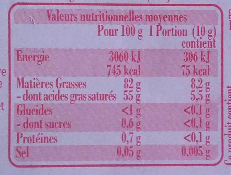 Beuralia Le Beurre de chez moi Doux (82 % MG) packshot