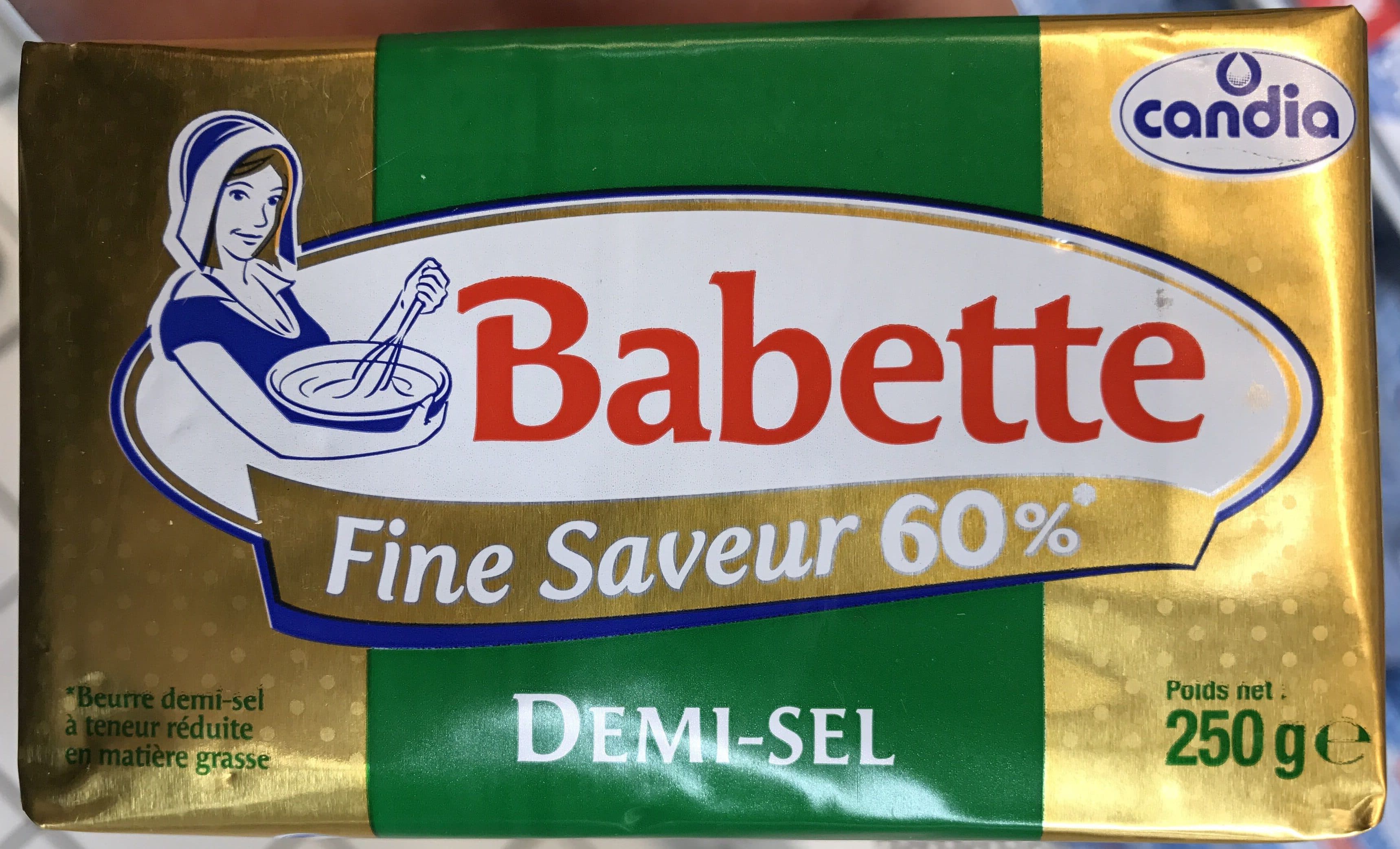 Candia Babette Fine Saveur 60% Demi-Sel packshot