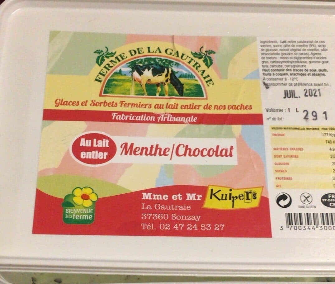 Open Food Facts Glace Menthe / Chocolat packshot