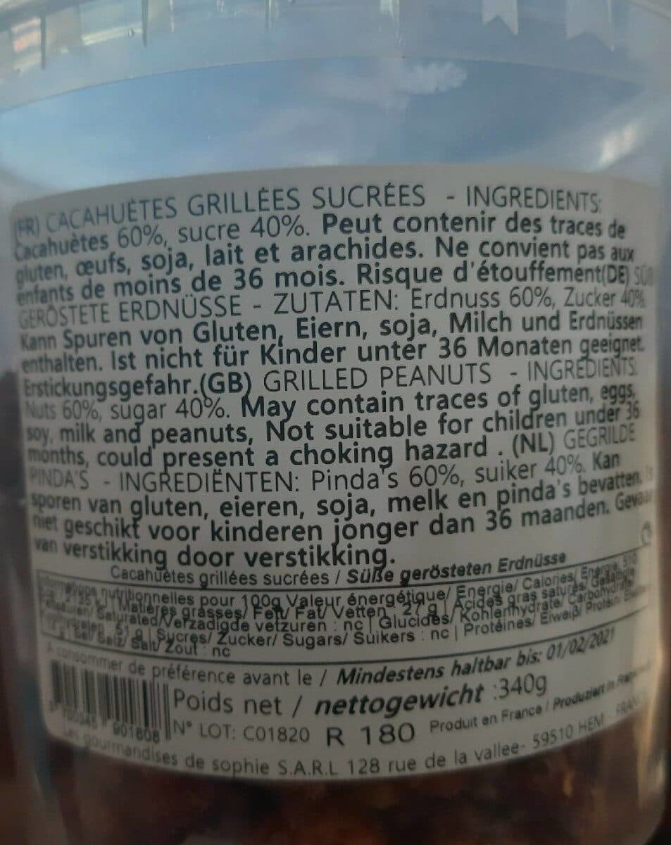 Les mousquetaires Cacahuetes grillees sucrees packshot
