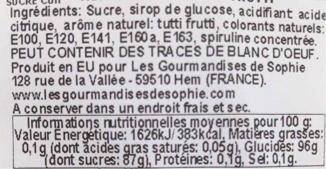 aucune Sucette ronde spirale tutti frutti packshot