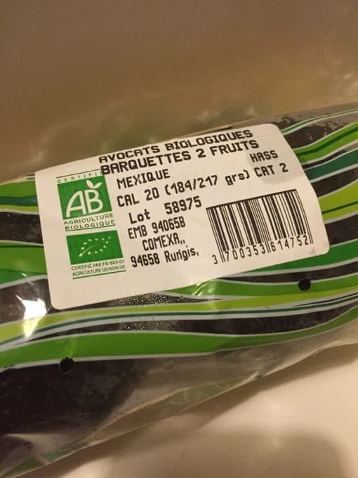 Comexa Avocats biologiques packshot