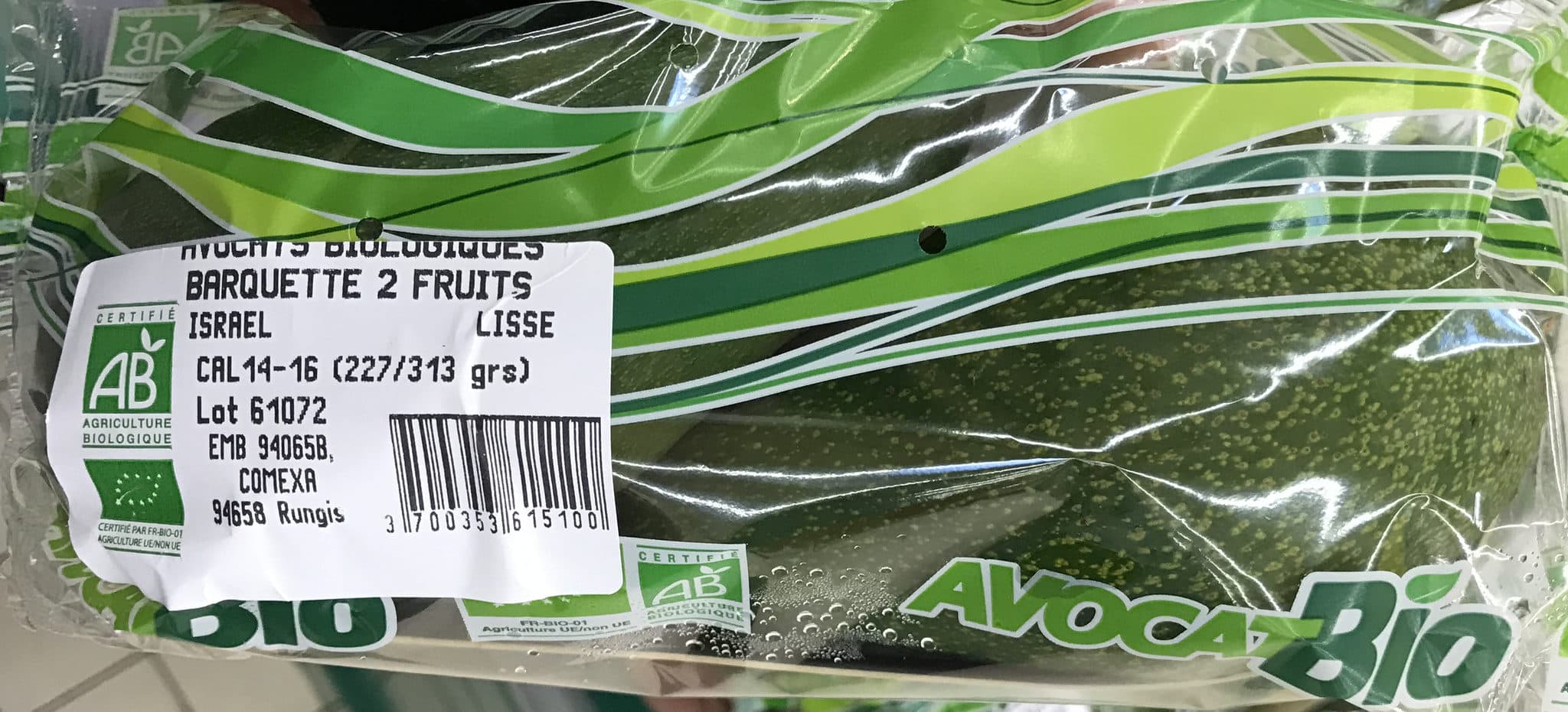 Comexa Avocats biologiques packshot