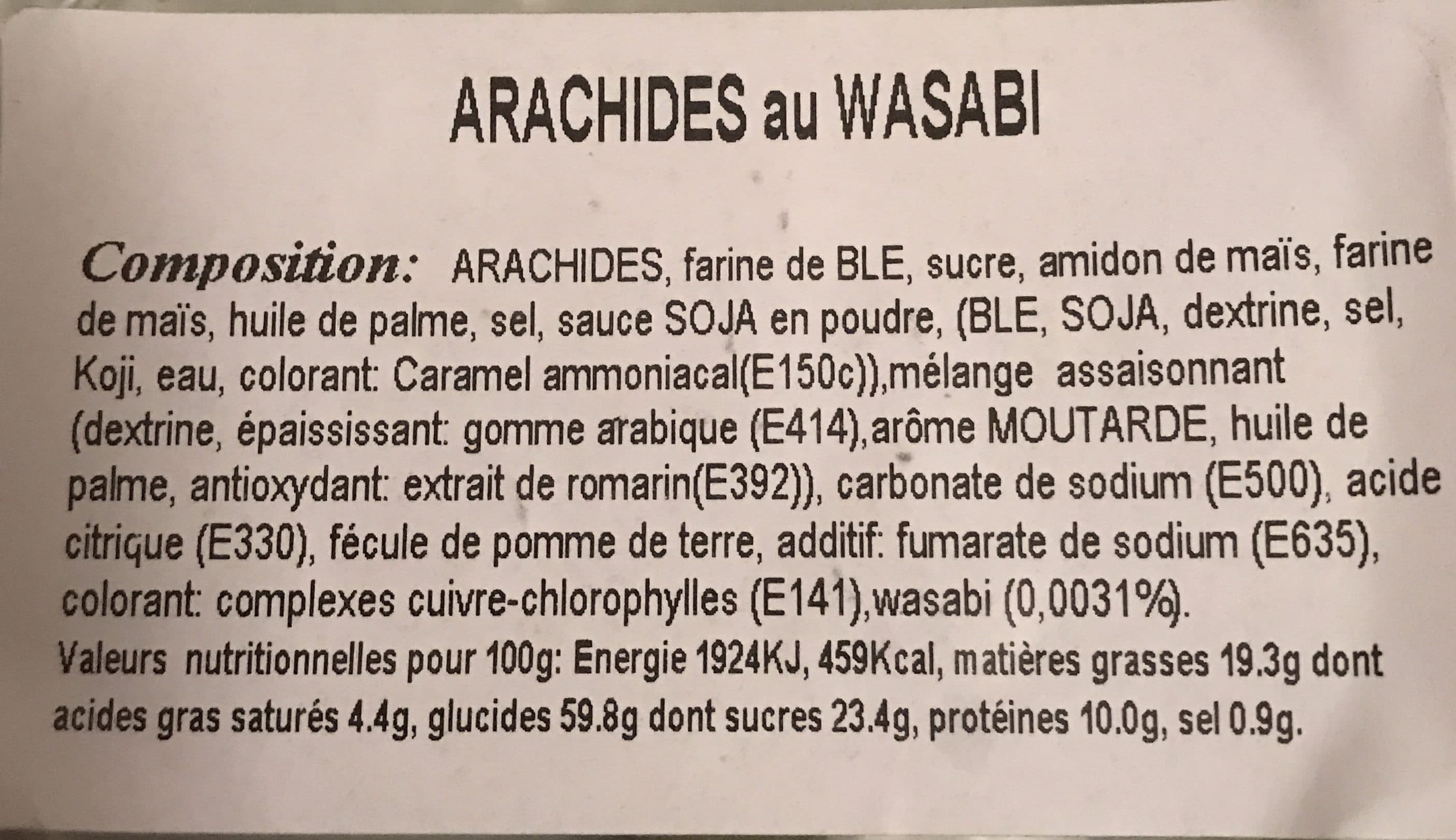 Saveurs Mediterranéennes Arachide au wasabi packshot
