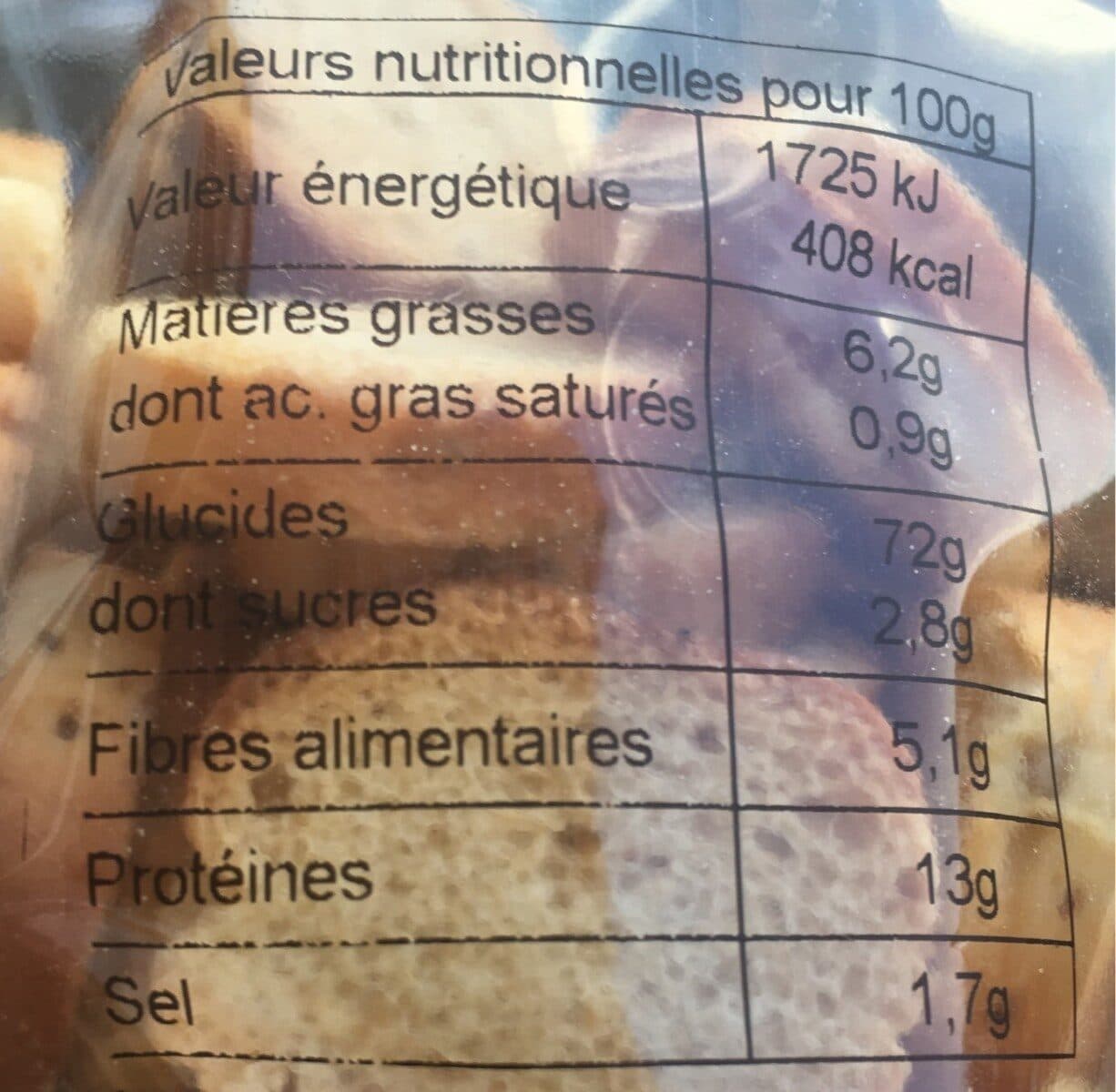 Saveurs Mediterraneennes Mini Toast Aixois Aux 6 Cereales packshot