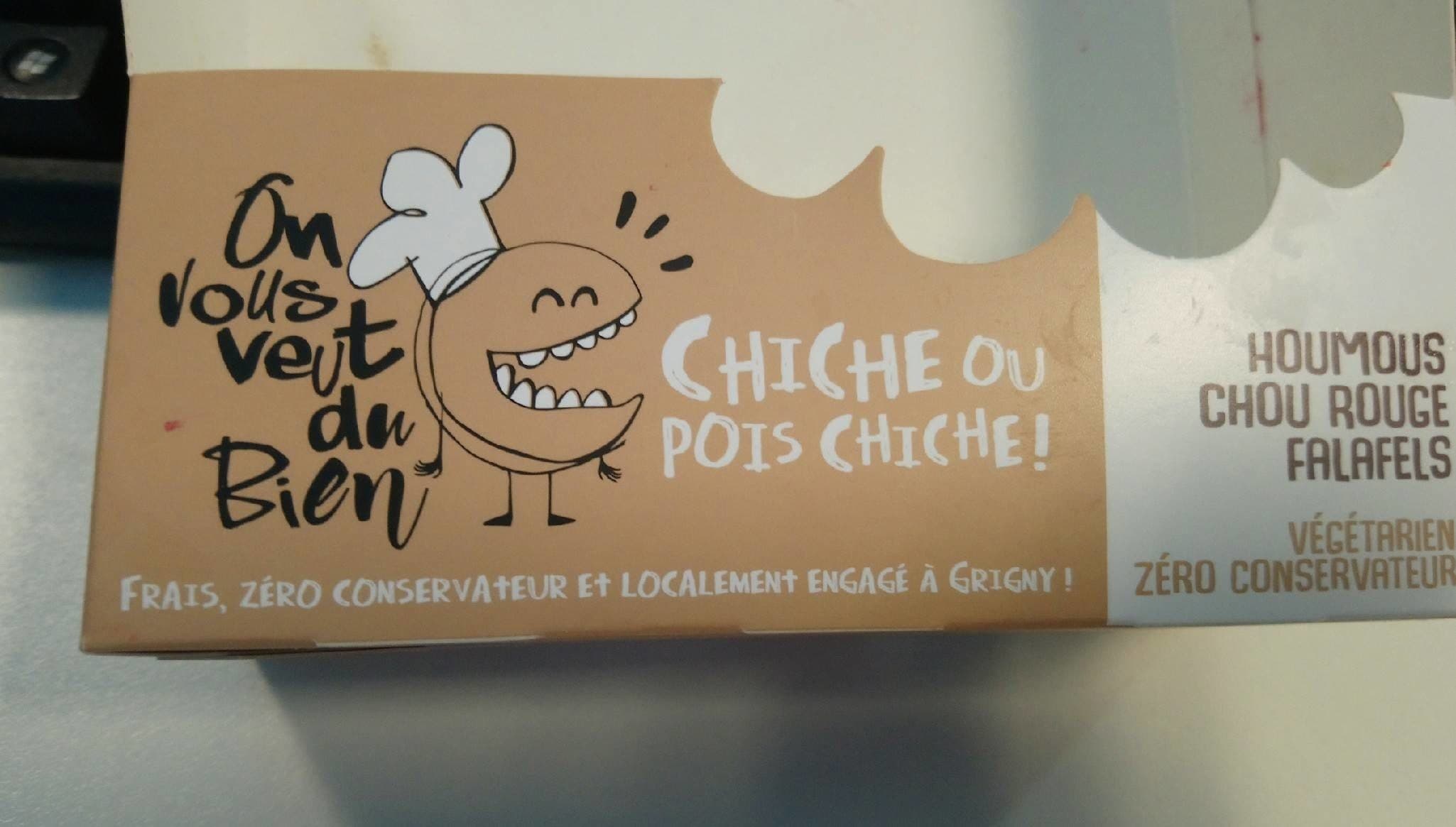 On Vous Veut Du Bien Wrap houmous chou rouge falafels packshot