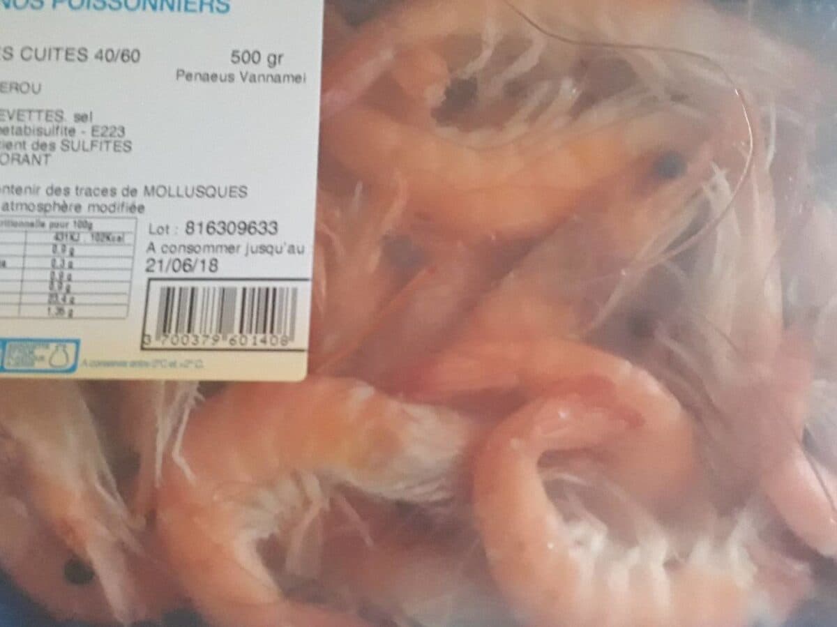 Open Food Facts Crevettes cuites 40/60 packshot