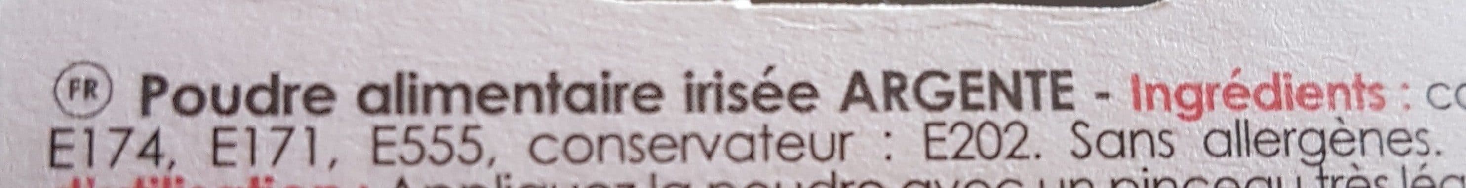 ScrapCooking Poudre alimentaire irisée argentée packshot