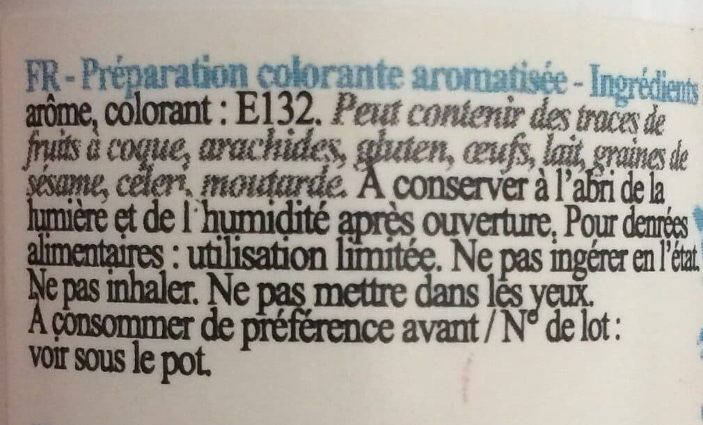 Scrapcooking Colorant arôme bleu packshot