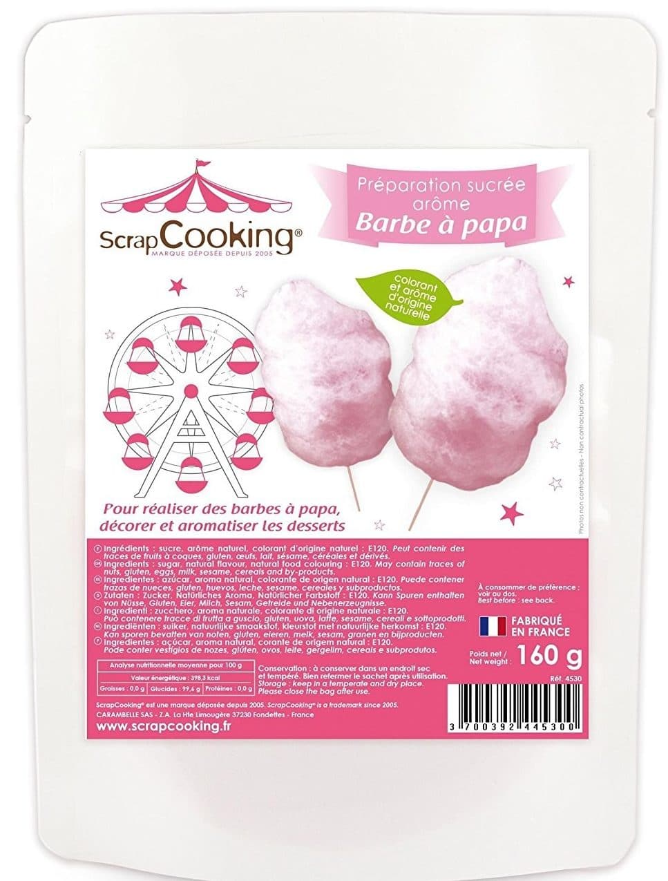 Scrap Cooking Préparation sucrée Barbe à papa rose packshot