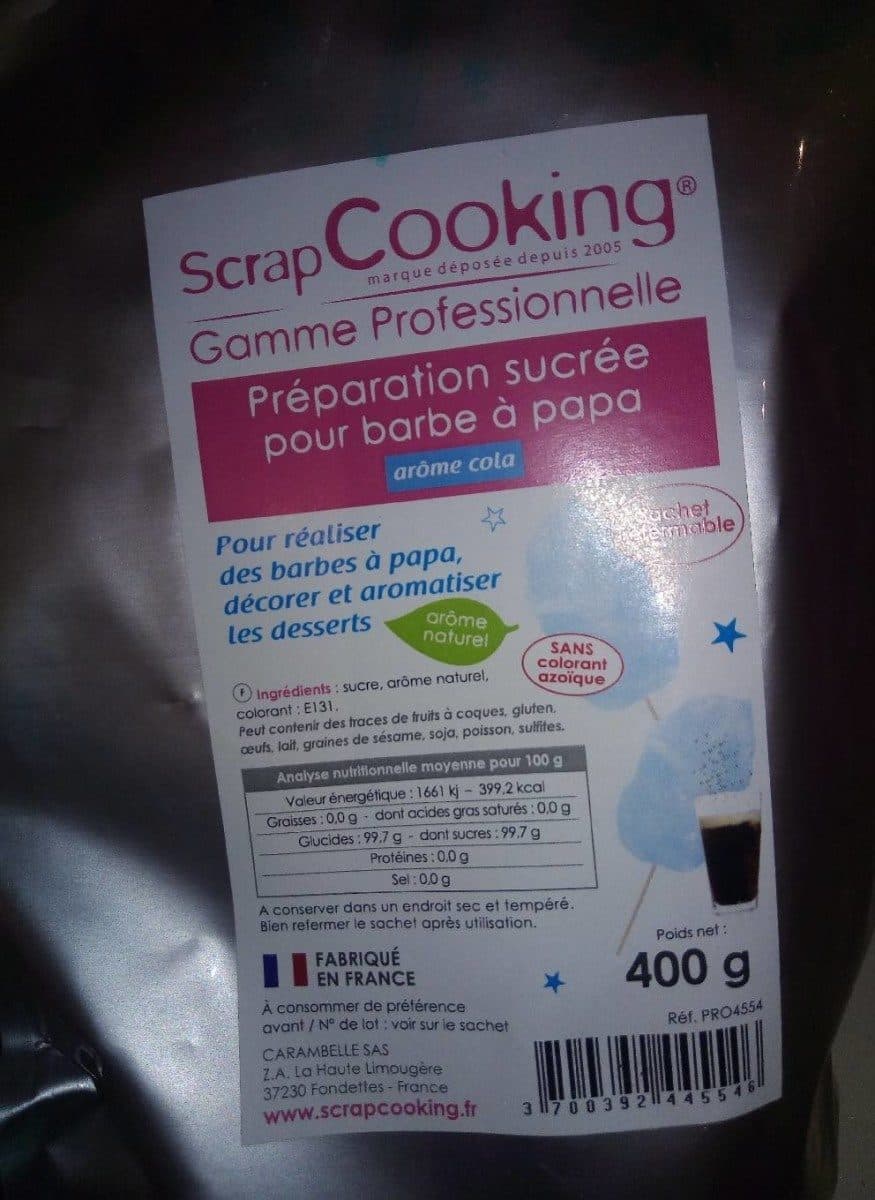 Scrapcooking Préparation Sucrée Pour Barbe à Papa - Bleue - Scrapcooking packshot