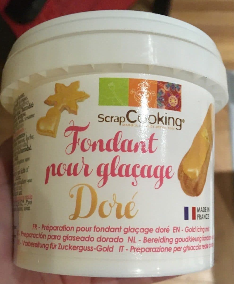 Scrapcooking Fondant pour glacage Doré packshot