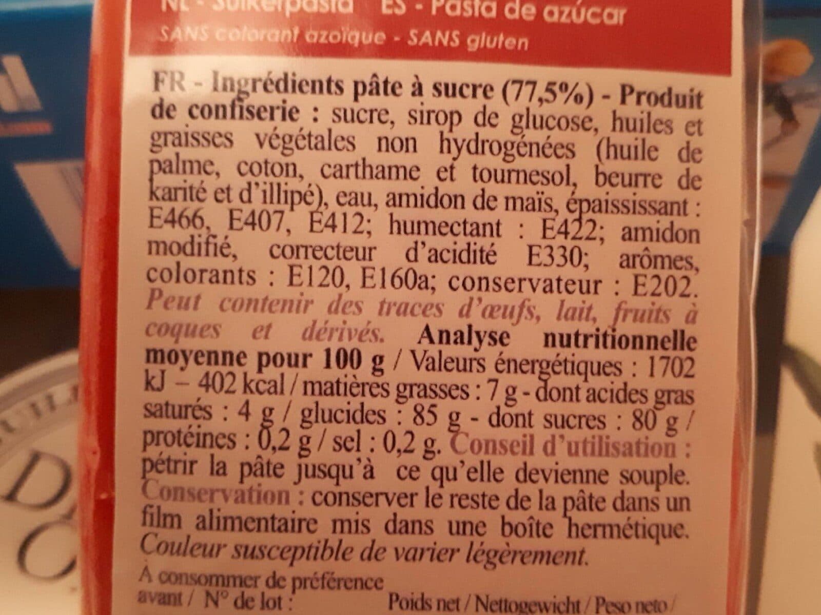 Scrapcooking Pâte à Sucre - Rouge - 100G - Scrapcooking packshot