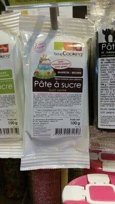 Scrapcooking Pâte à sucre marron packshot