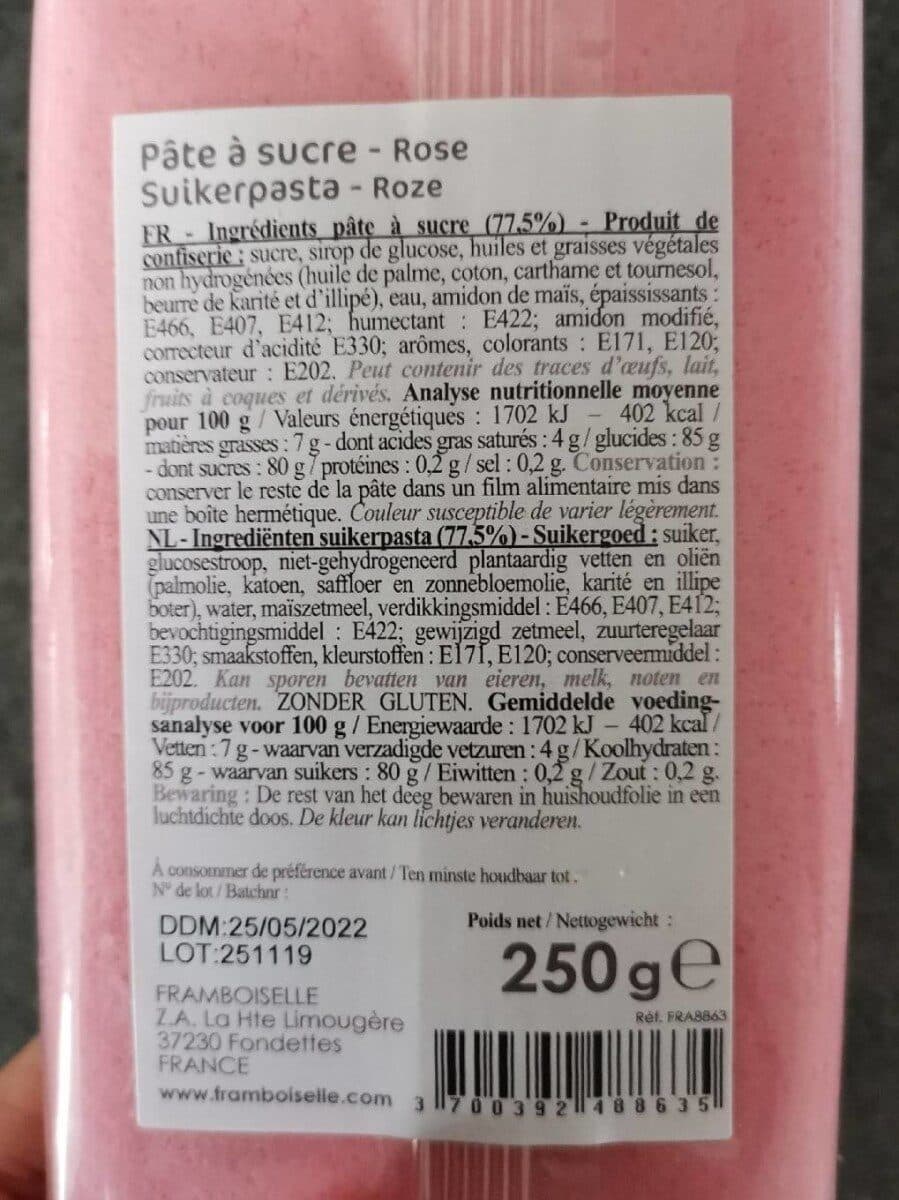Open Food Facts Pâte à sucre packshot