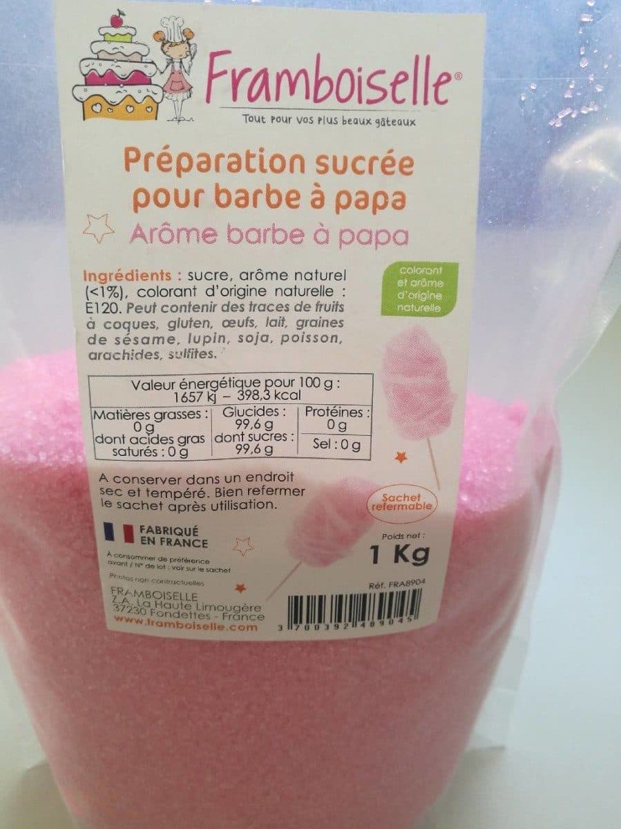 Open Food Facts Préparation sucré pour barbe à papa packshot