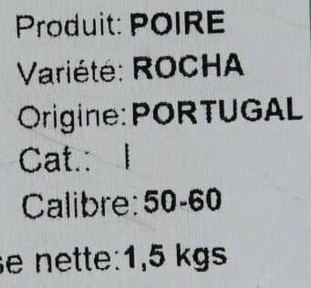 Santos & Pereira Poire Rocha packshot