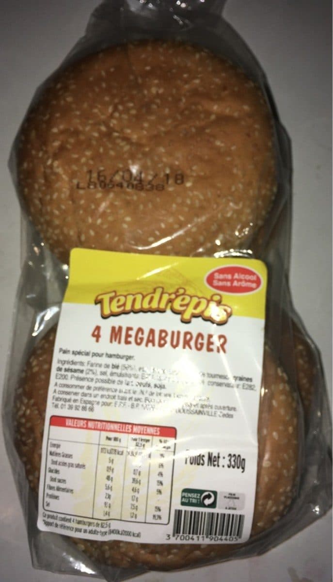 Tendr'épis Megaburger packshot