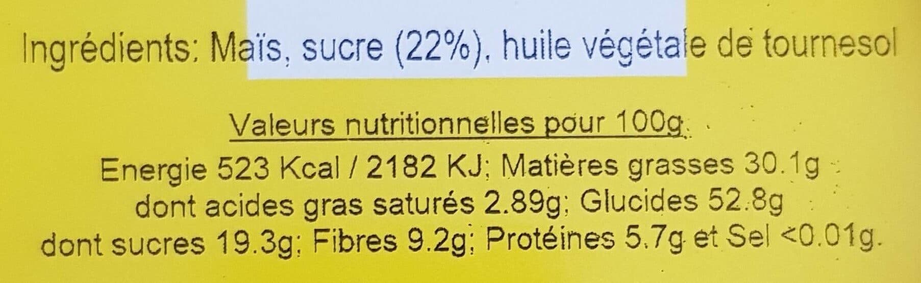 Open Food Facts Pop corn sucre packshot