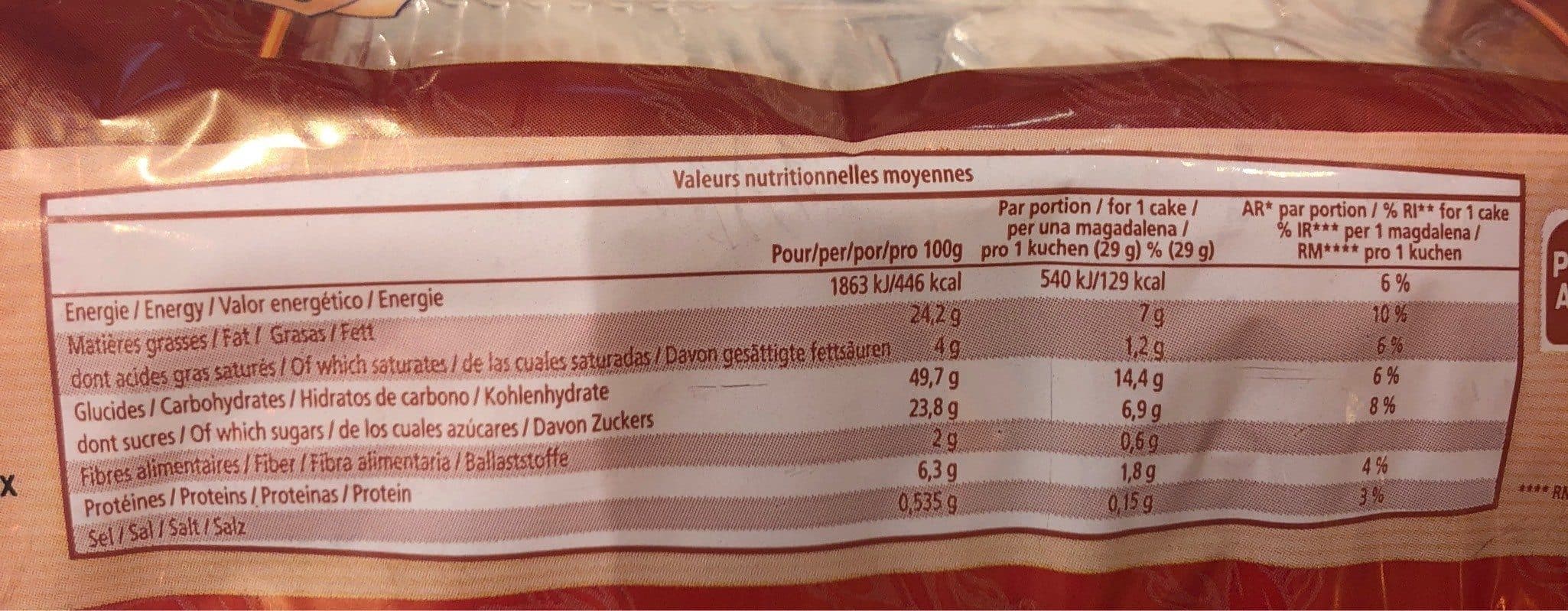 Pâtisserie de la Manche Madeleines d'Espagne packshot
