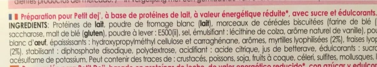 Open Food Facts Préparation pour Petit dej' saveur fruits rouges façon crumble packshot