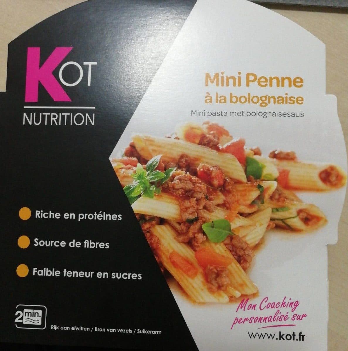 Open Food Facts Mini Penne à la bolognaise packshot