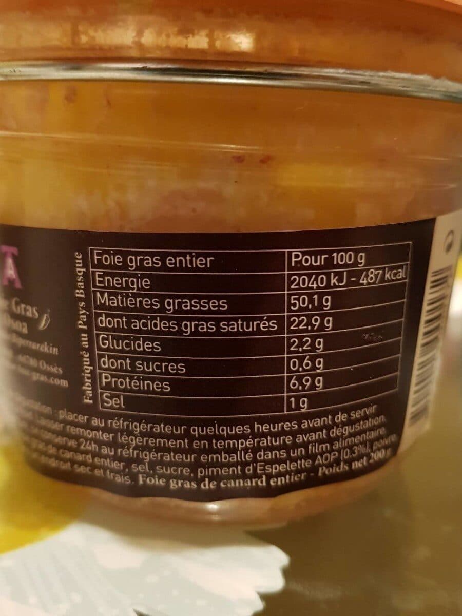 Arnabar Foie gras de canard entier packshot