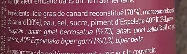 Arnabar Bloc de foie grad de canard packshot
