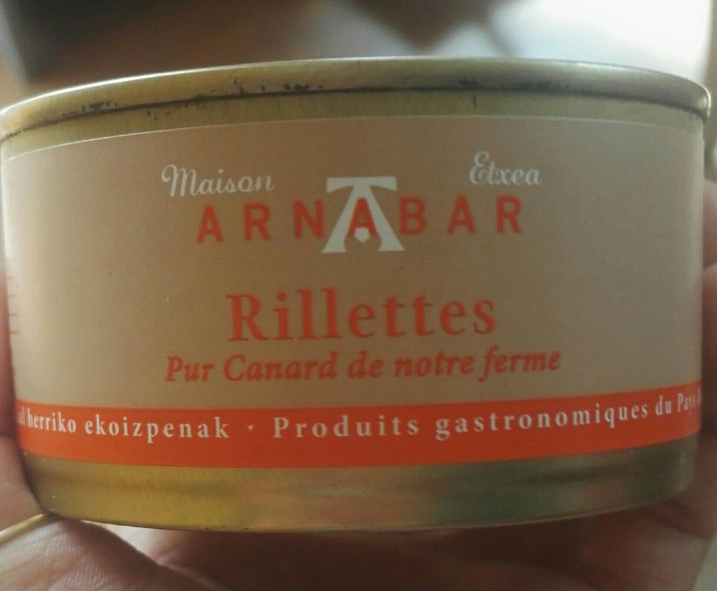 Arnabar Rillettes pur canard packshot