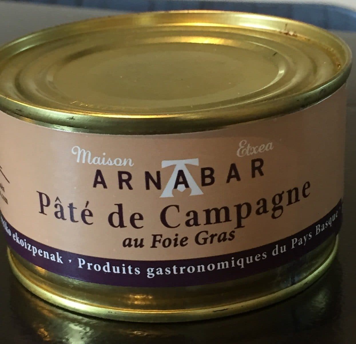 Arnabar Pate de campagne au foie gras packshot