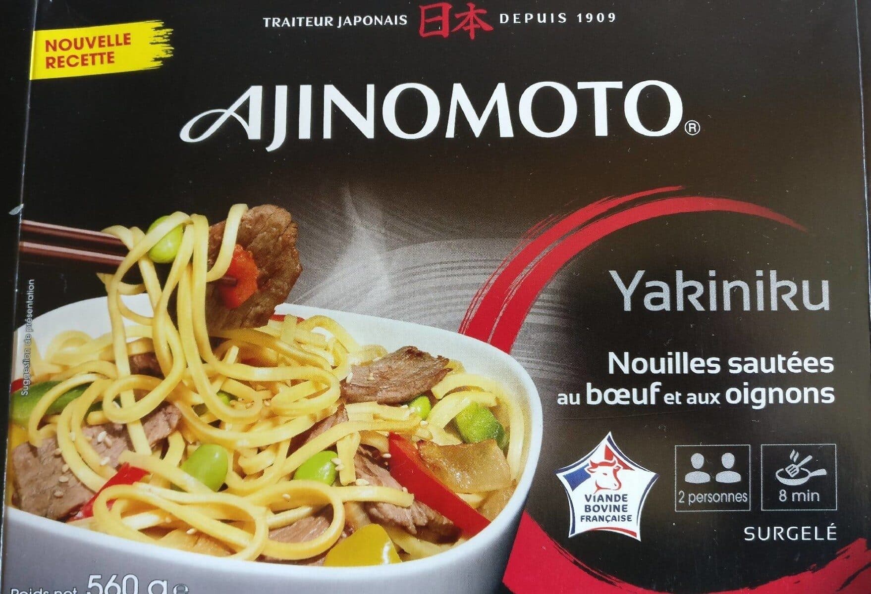 Ajinomoto Nouilles sautées au boeuf et aux oignons packshot