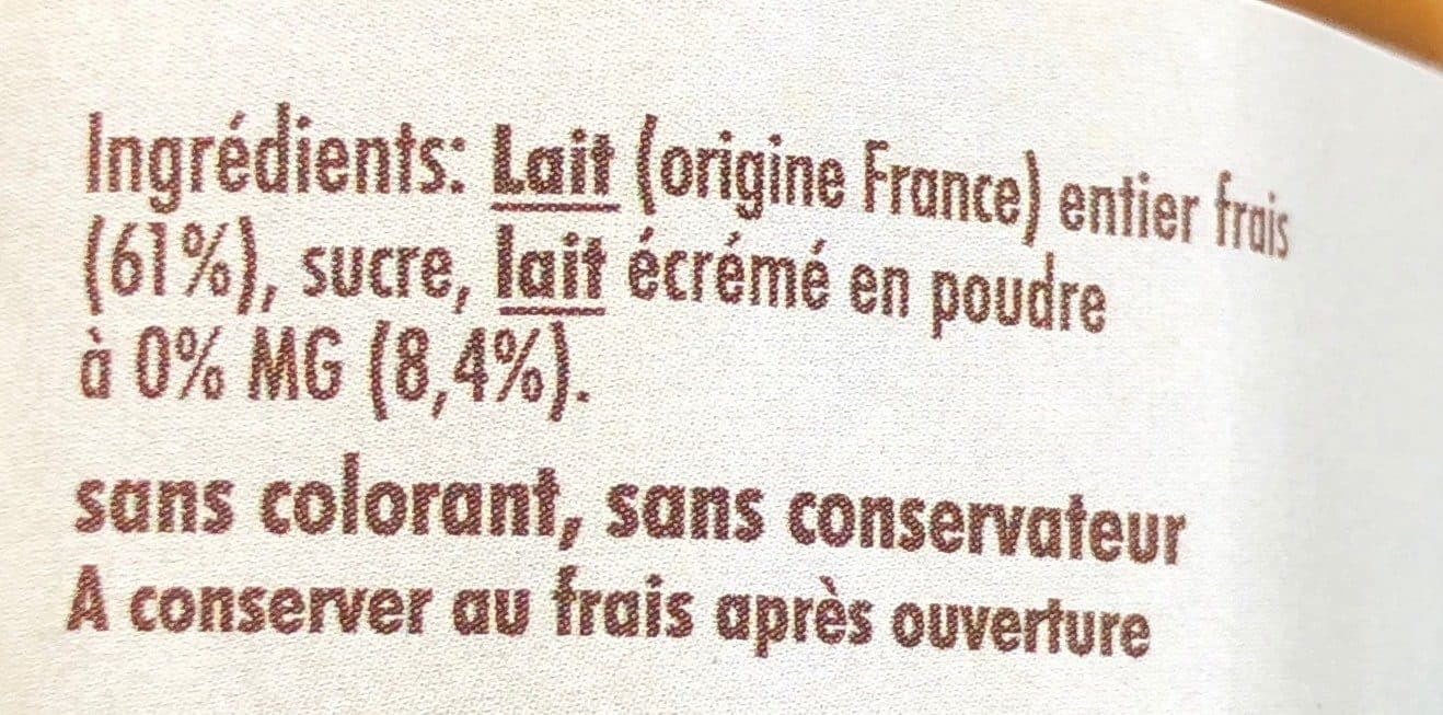 Au Faisan doré Confiture de lait nature packshot