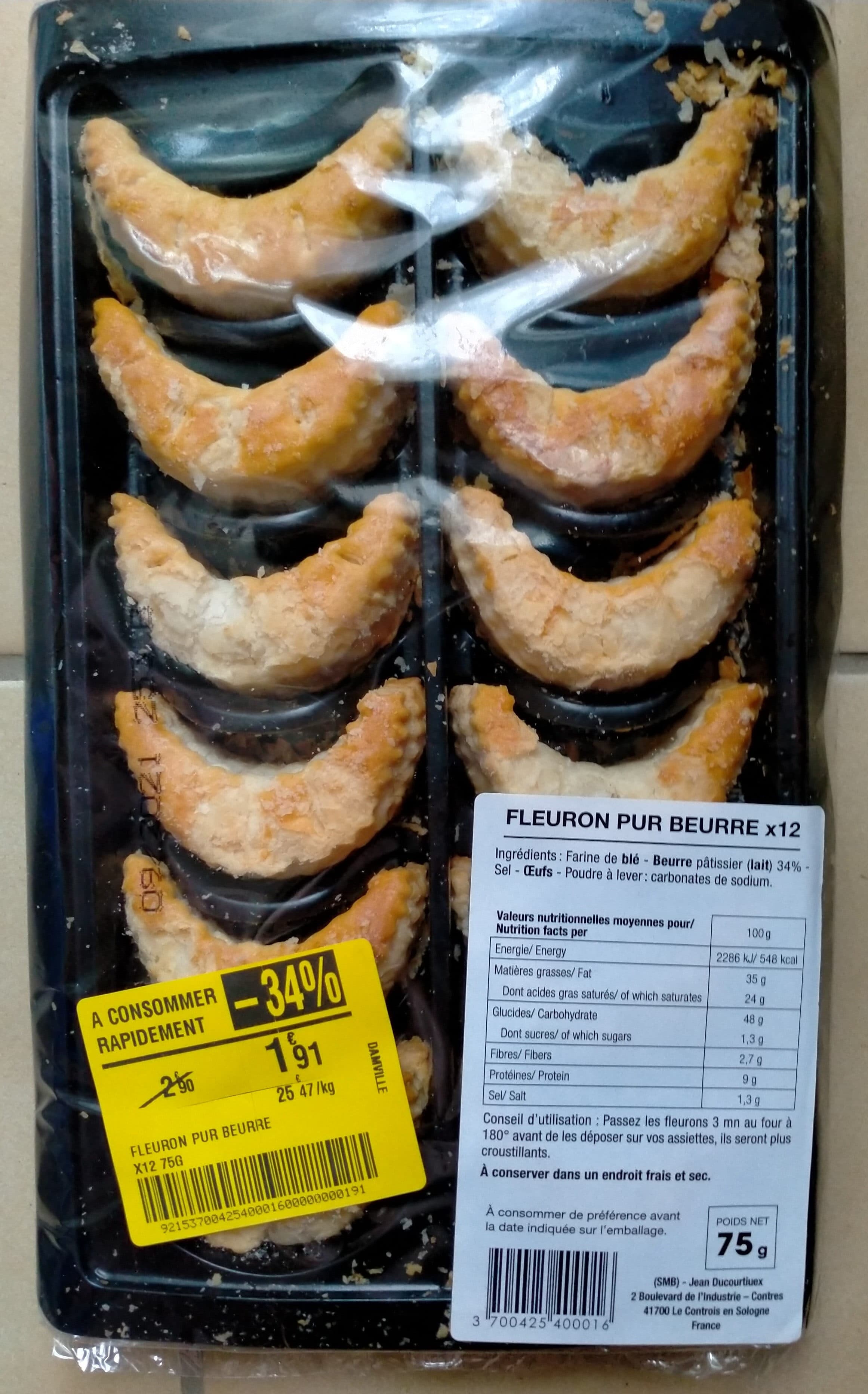 SMB Fleurons Pur Beurre packshot