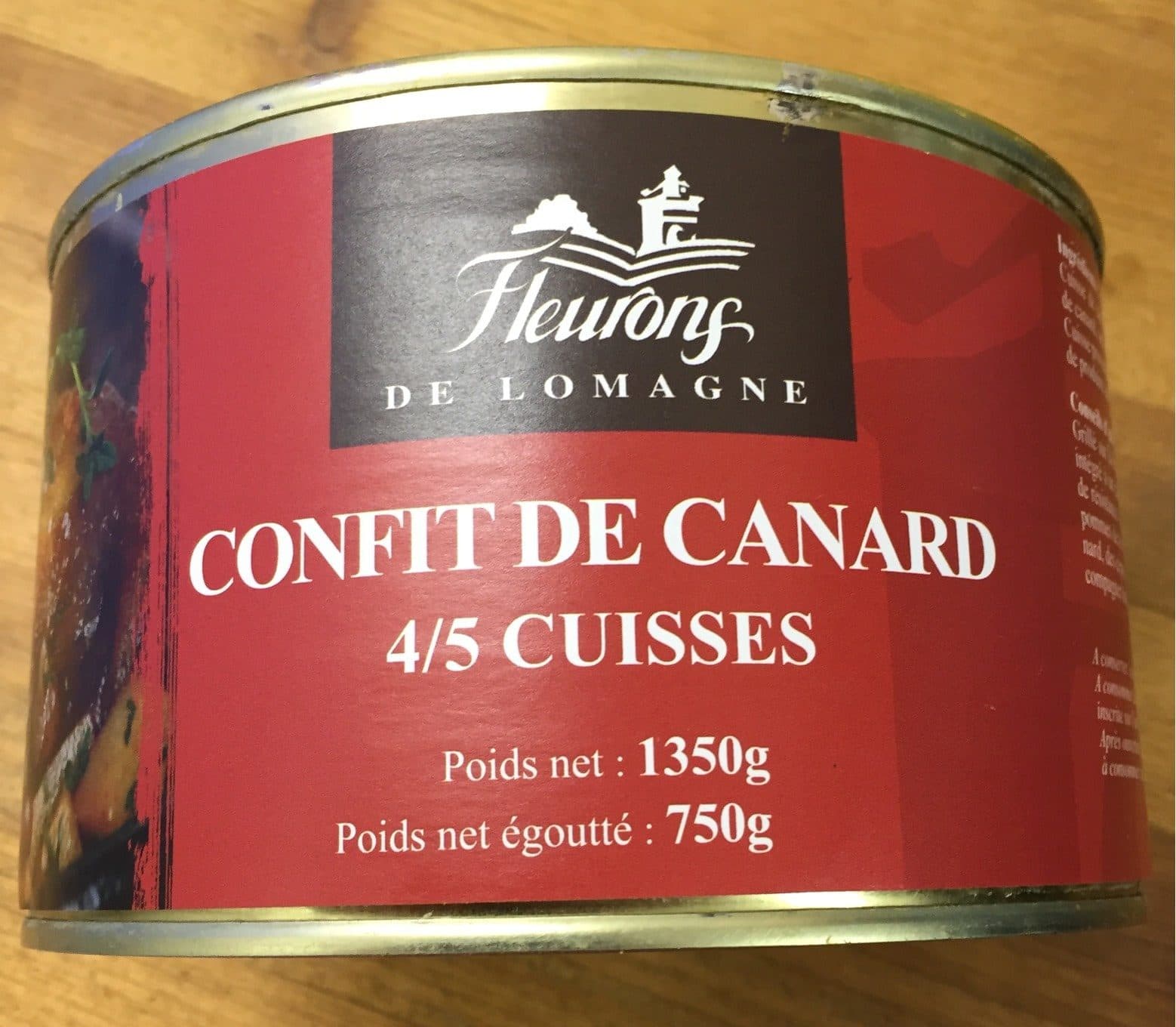 Fleurons De Lomagne Confit de Canard packshot