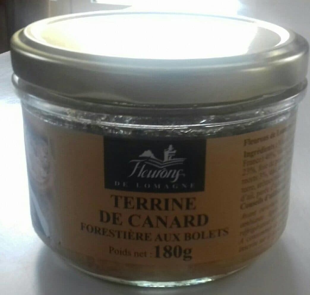 Fleurons de Lomagne Terrine de canard forestière aux bolets packshot