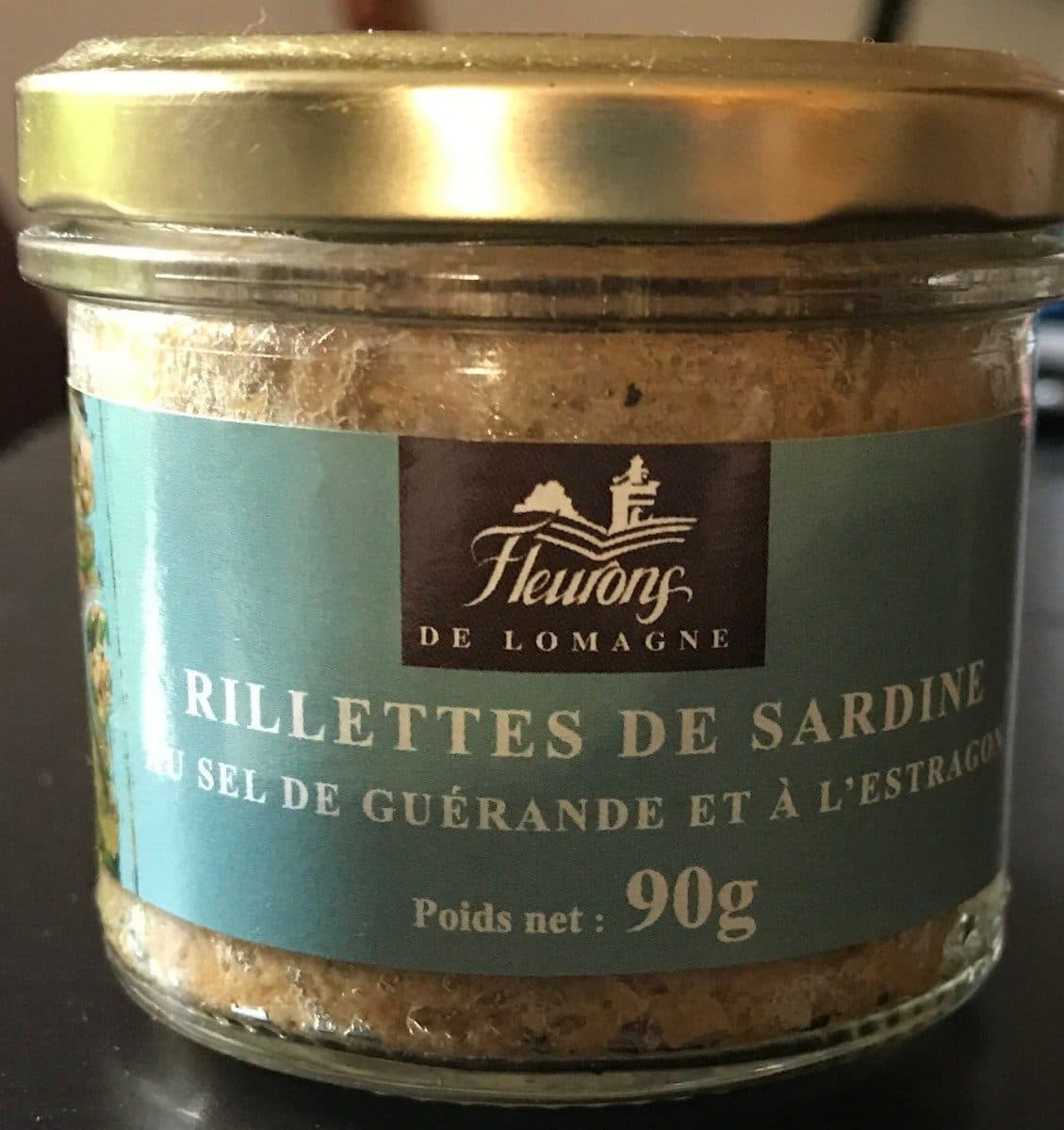 Fleurons de Lomagne Rillettes de sardines au sel de Guérande et à l'estragon packshot