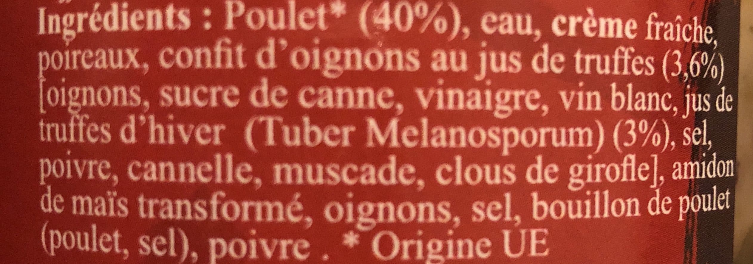 Fleurons De Lomagne Cocotte de volaille ,confit d oignon et jus de truffes packshot
