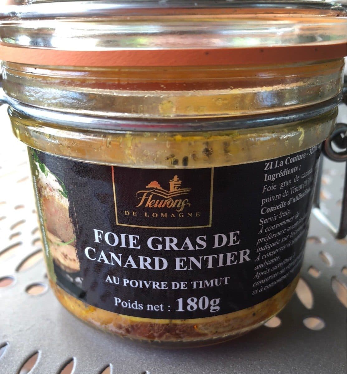 Fleurons de Lomagne Frois gras de canard entier packshot