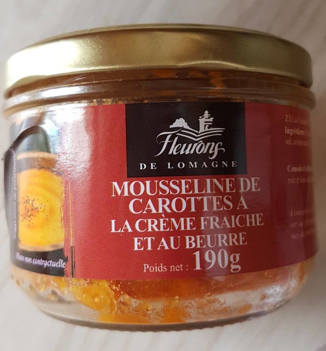 Fleurons de Lomagne Mousseline de carottes a la crème fraîche et au beurre packshot