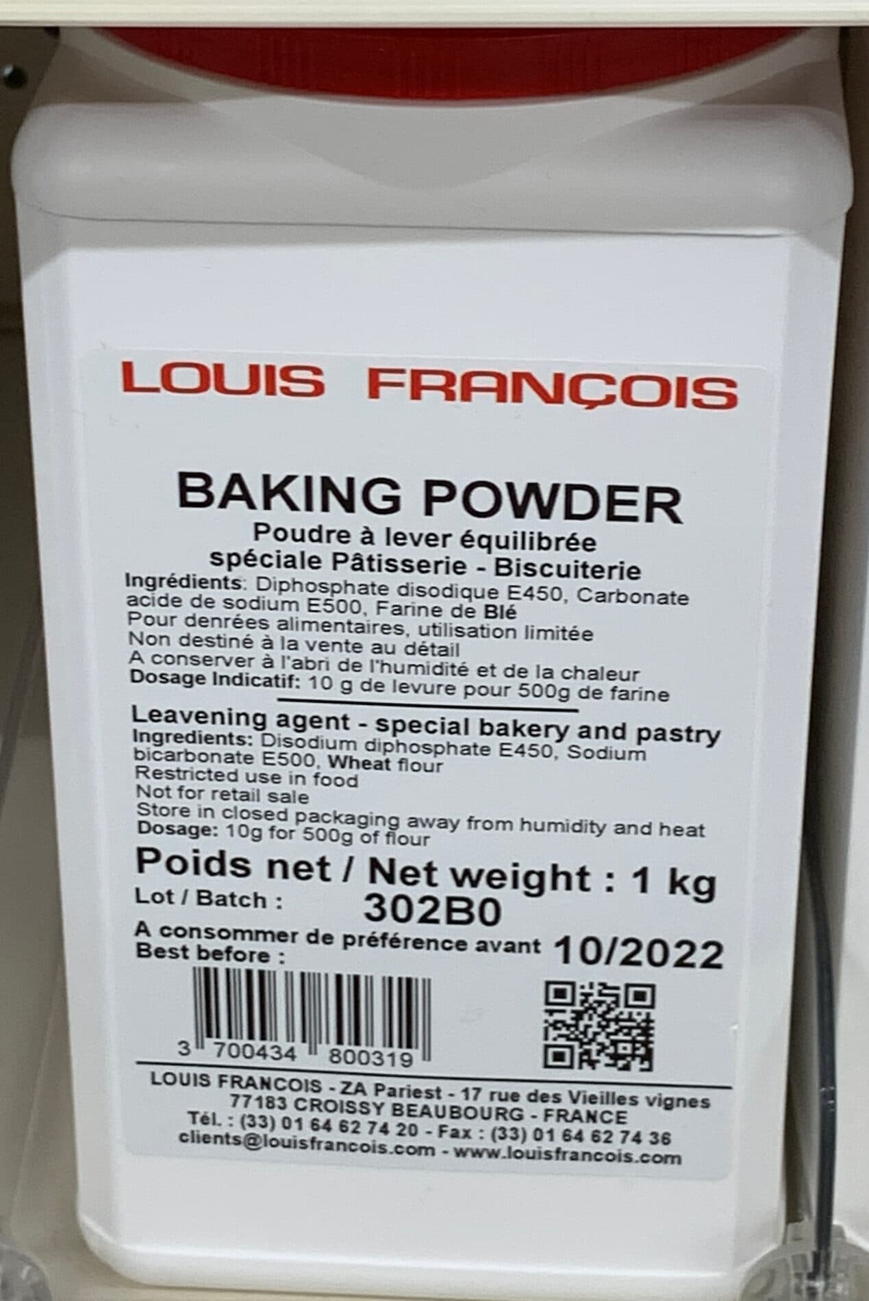 Louis François Poudre à lever équilibrée spéciale Pâtisserie Biscuiterie packshot