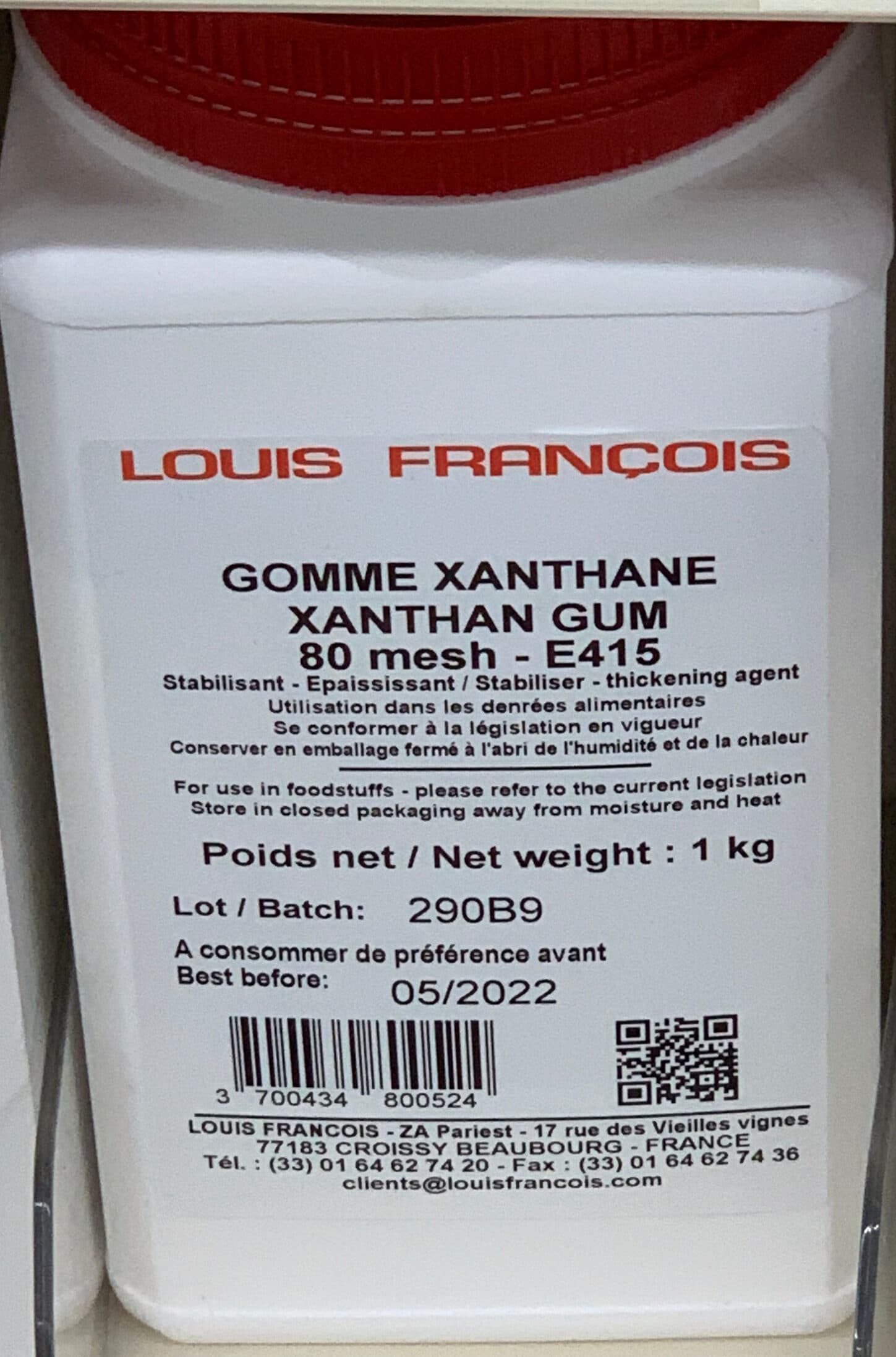 Louis François Gomme xanthane packshot
