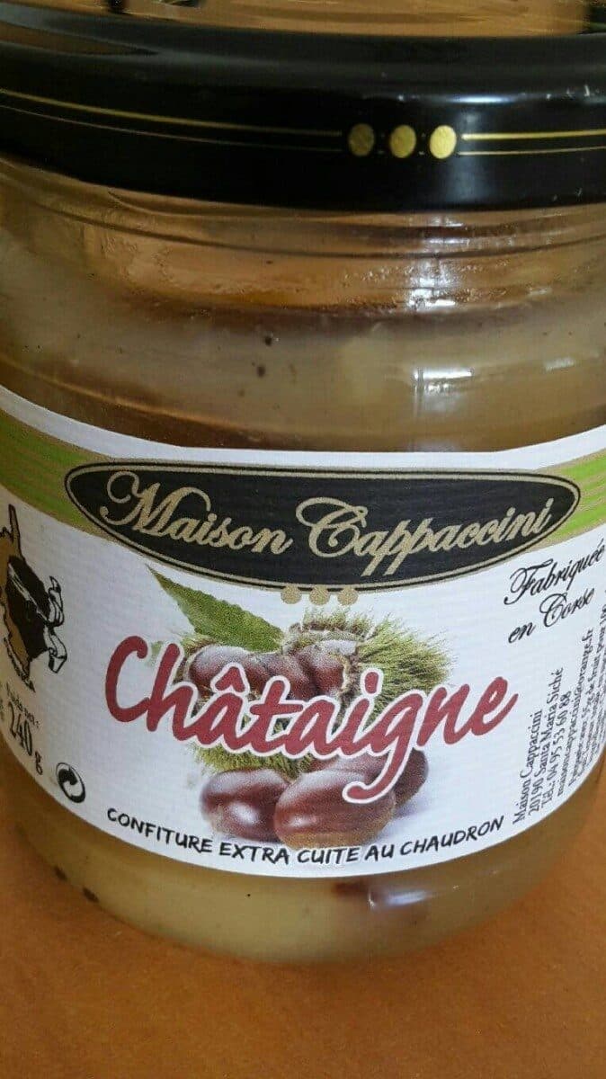 Maison Cappaccini Confiture châtaigne packshot