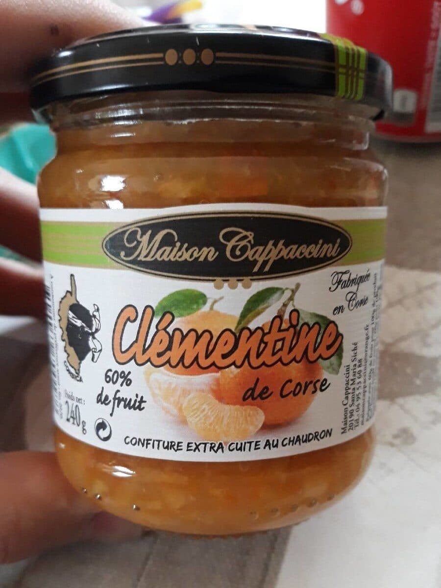 Maison Cappaccini Confiture de clémentine de corse packshot