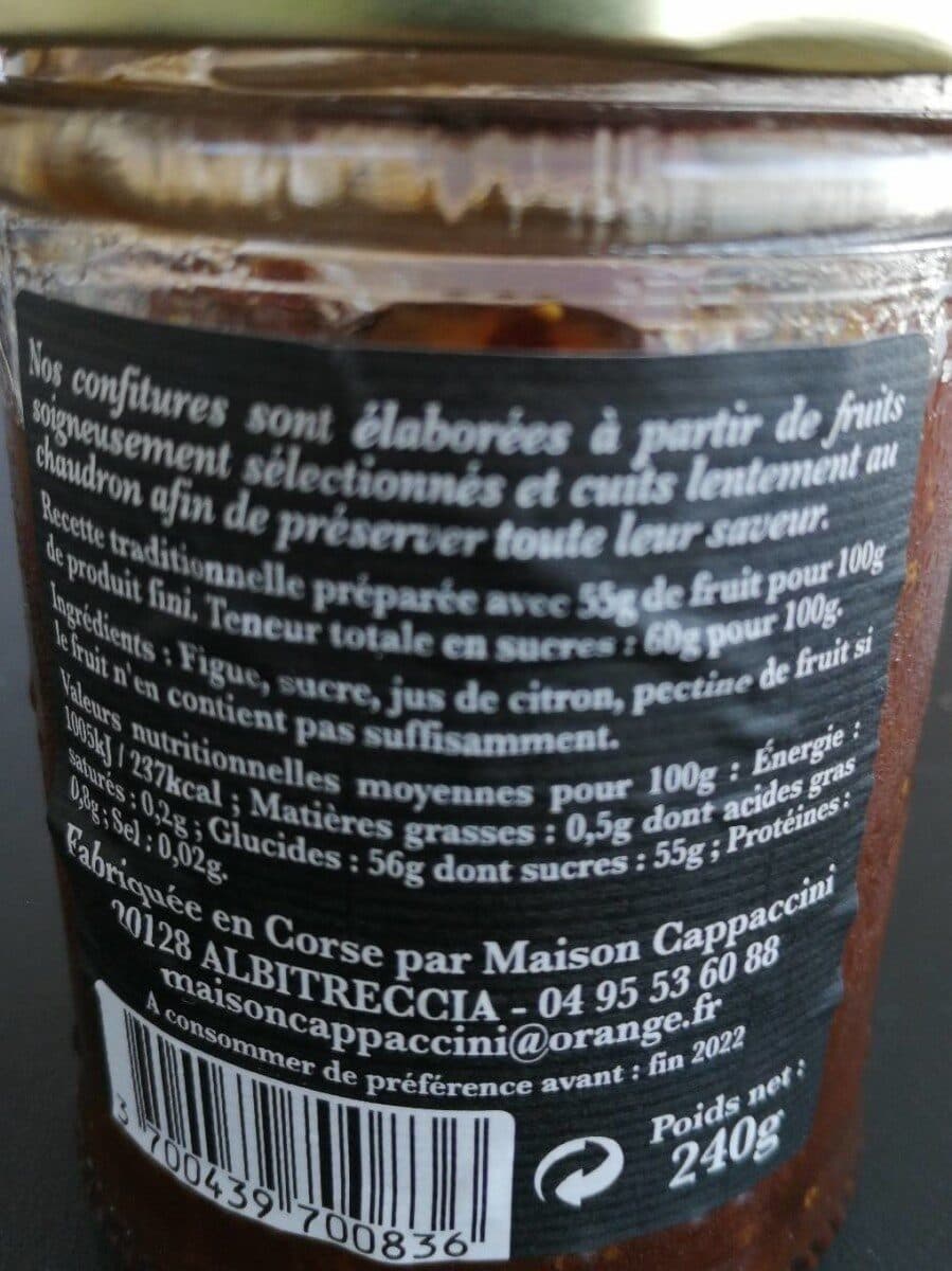Maison Cappaccini Confiture de Figues packshot