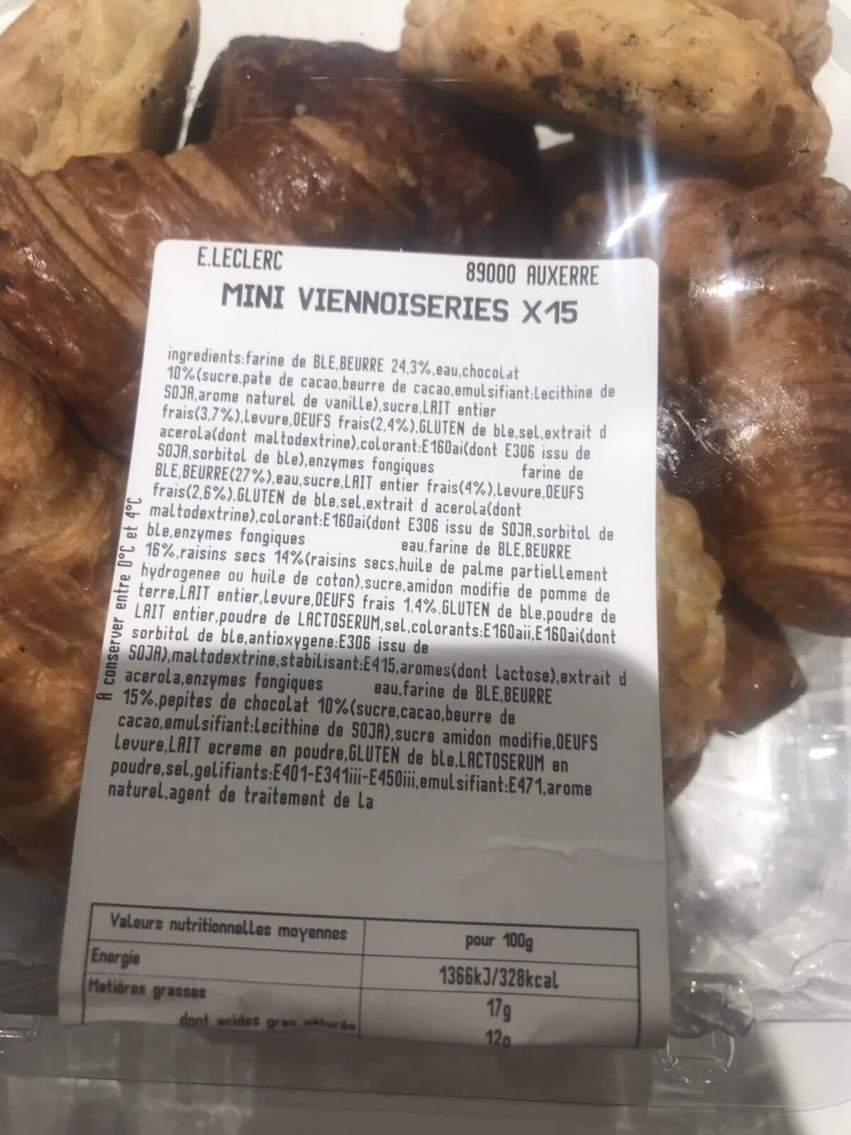 Open Food Facts Mini viennoiseries packshot