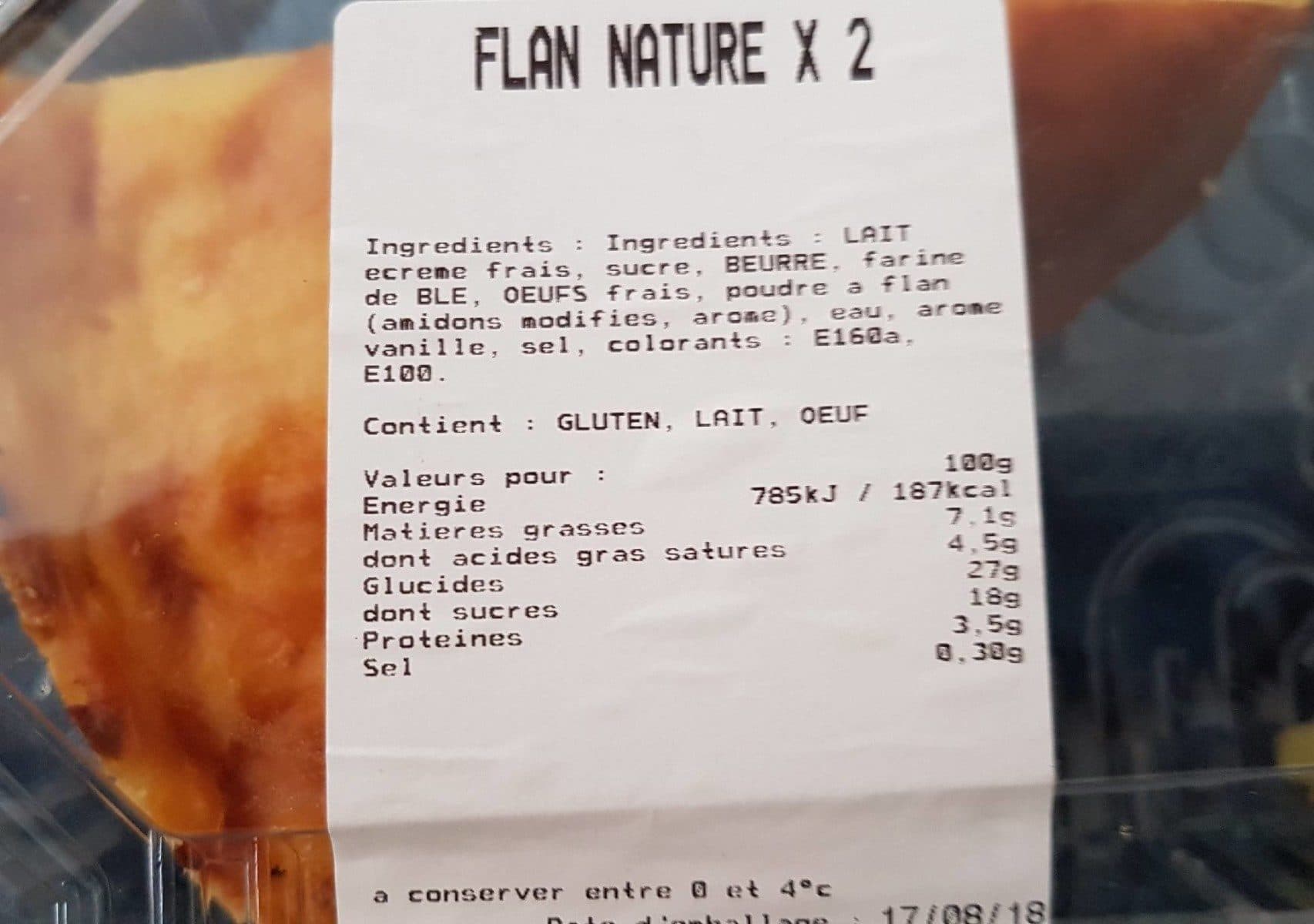 Open Food Facts Part de flan x packshot