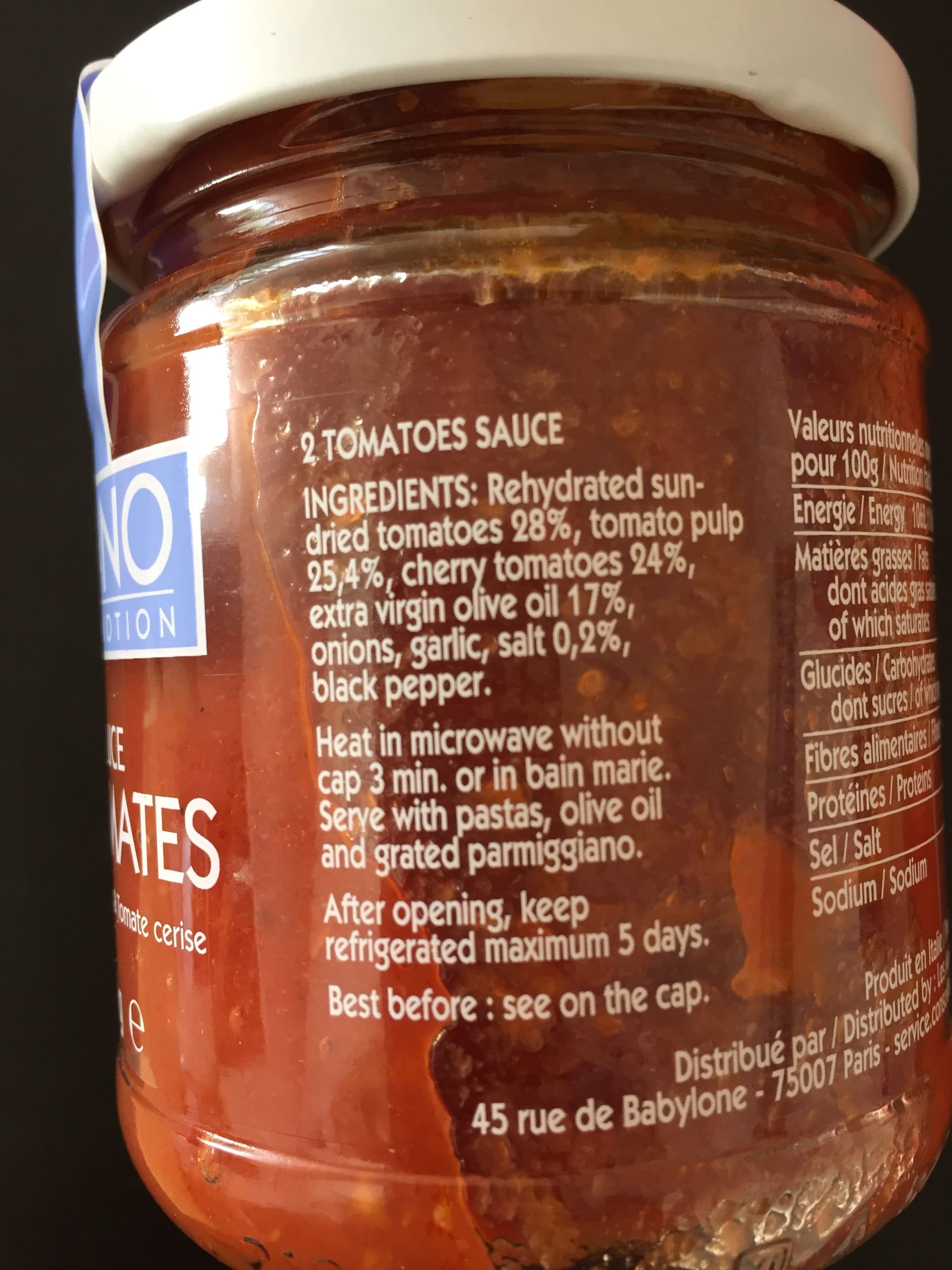 BO & NO Sauce 2 Tomates packshot