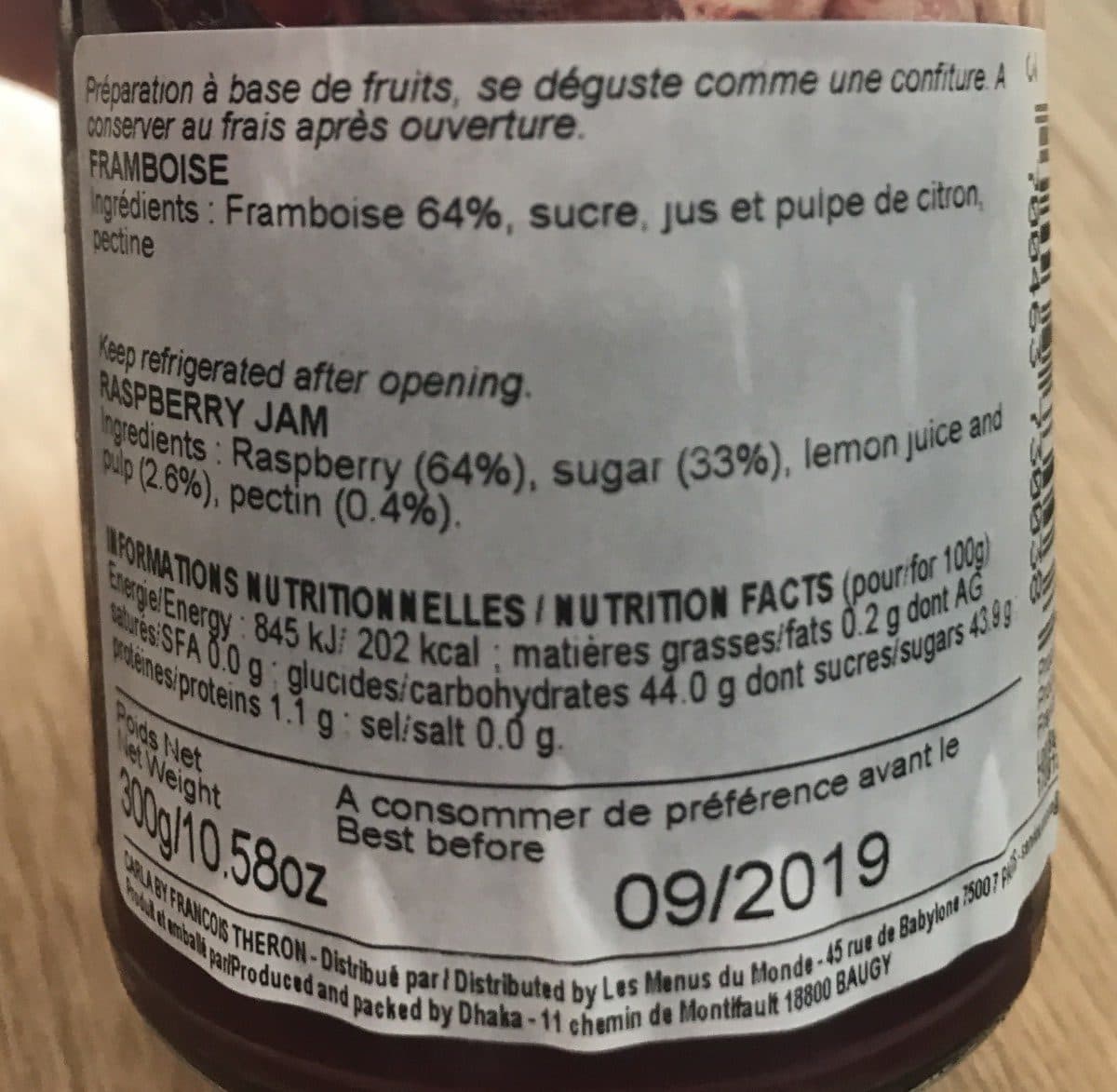 Carla La framboise packshot